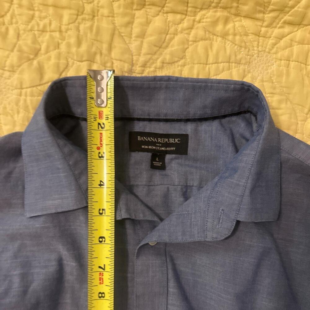Banana republic blue button up shirt